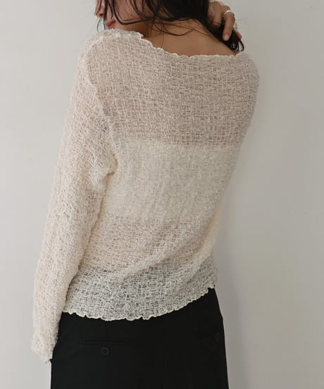 Long Sleeve Shirring Cardigan t1911-560