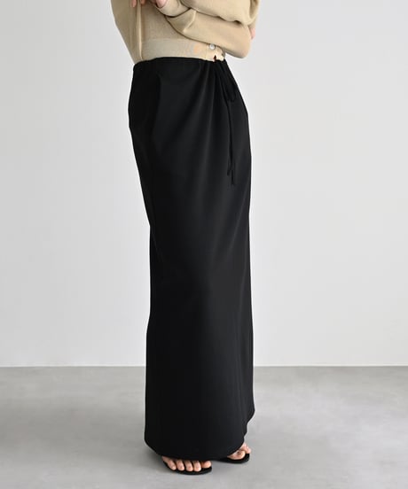 Drawstring Narrow Long Skirt bo2000-190