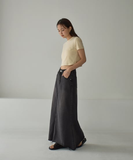 Denim Long Skirt bo2000-152