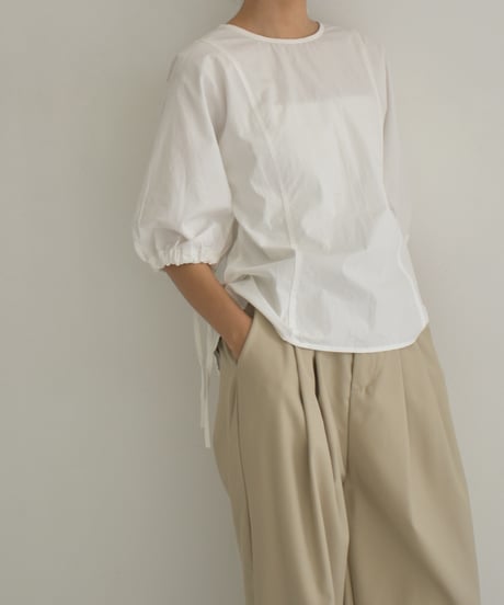 Drawstring Sleeve Blouse t1911-301