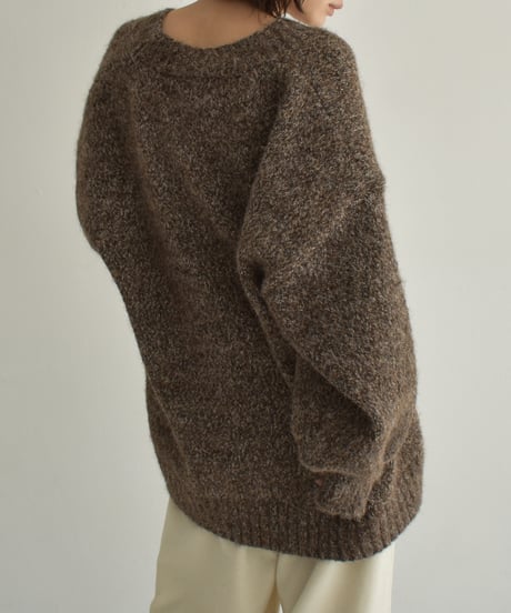 Mix Over Size Knit Cardigan t1911-486