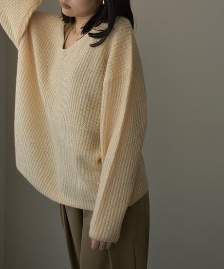 Vneck Over Knit Tops t1911-128