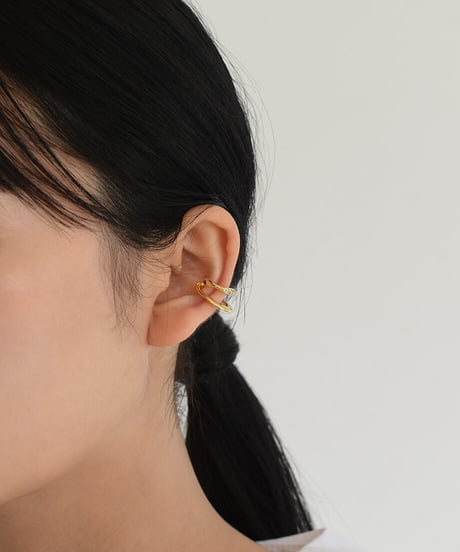Stone Twoline Earcuff p1910-34