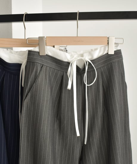 Double Waist Stripe Tuck Pants bo2000-116