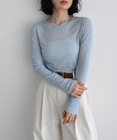 Mellow Sheer Long Sleeve Top t1911-521
