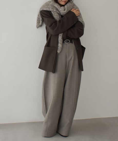 Highwaist Cocoon Silhouette Pants bo2000-178