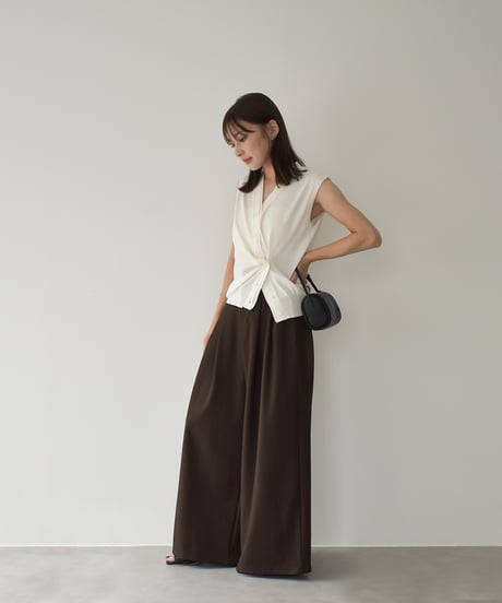 2way Silhouette Knit Vest t1911-417