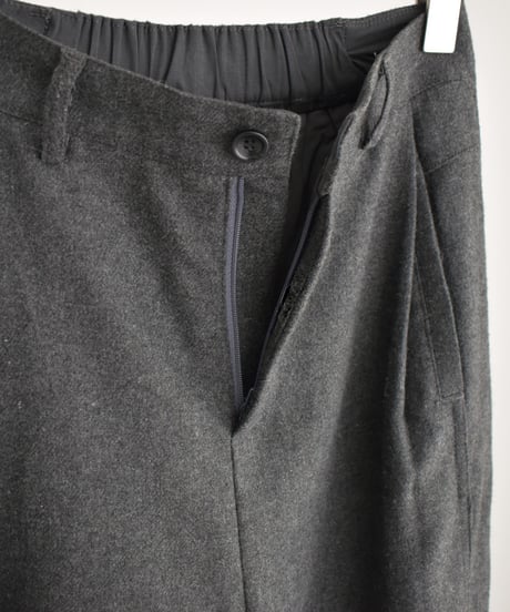 Wool Tuck Wide Pants bo2000-183