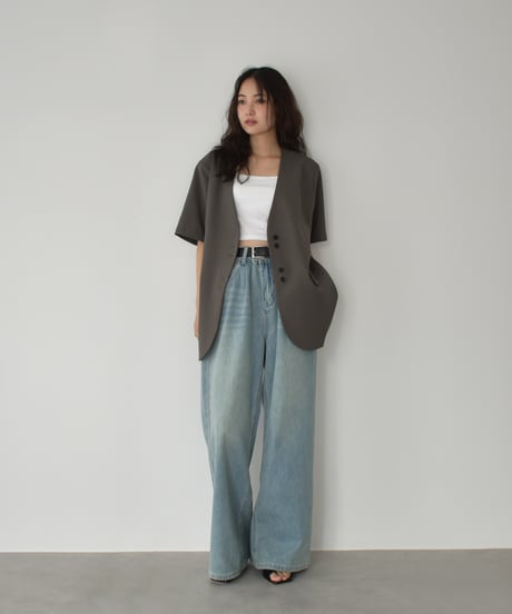 Nocollar Half Sleeve Jacket t1911-419