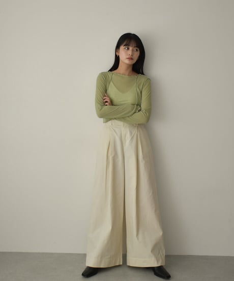 Tuck Wide Pants