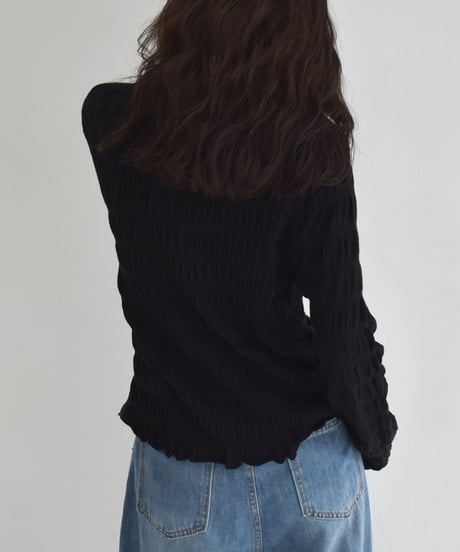 Shirring Knit Cardigan t1911-463