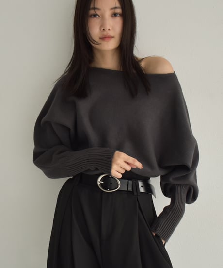 Long Rib Sleeve Knit Pullover t1911-340