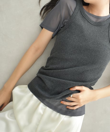American Sleeve Rib Tank Top t1911-389