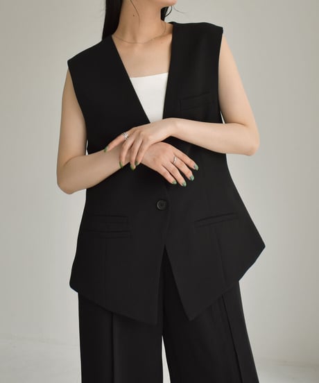 Nocollar Vest【セットアップ着用可能】 t1911-199