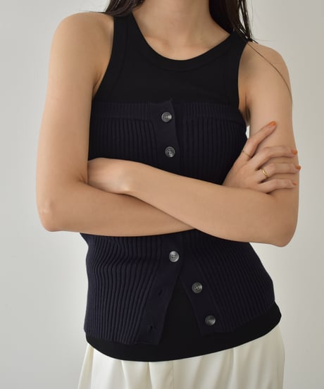 American Sleeve Rib Tank Top t1911-389