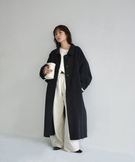 Dolman Sleeve Wool Coat（Charcoal） c1911-64