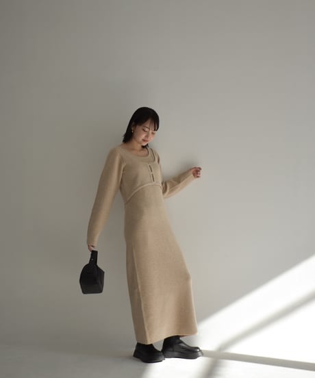 I Line Knit Onepiece op-0202009521