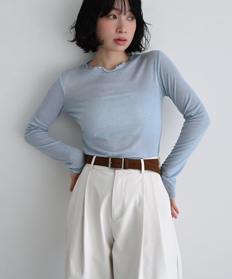 Mellow Sheer Long Sleeve Top t1911-521