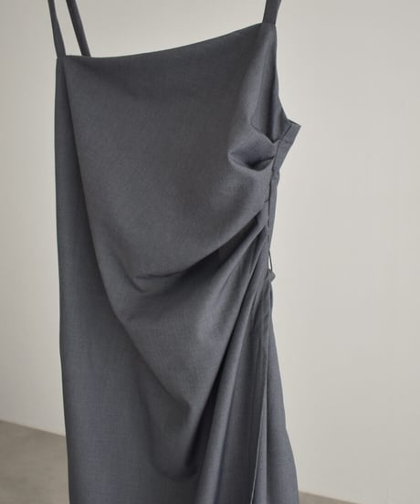 Side Tuck Drape Onepiece（Gray）op-0202009563