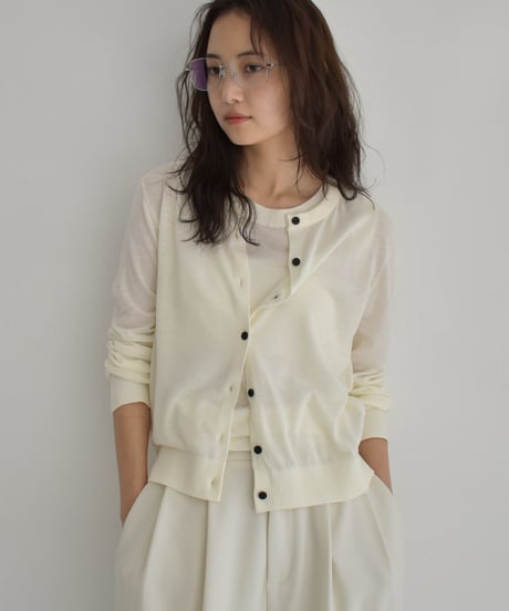 トップス Cizatto 2piece Sheer Knit Cardigan cizatto 2piece Sheer Knit Cardigan