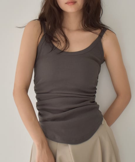 Side Gather Camisole Tops t1911-390