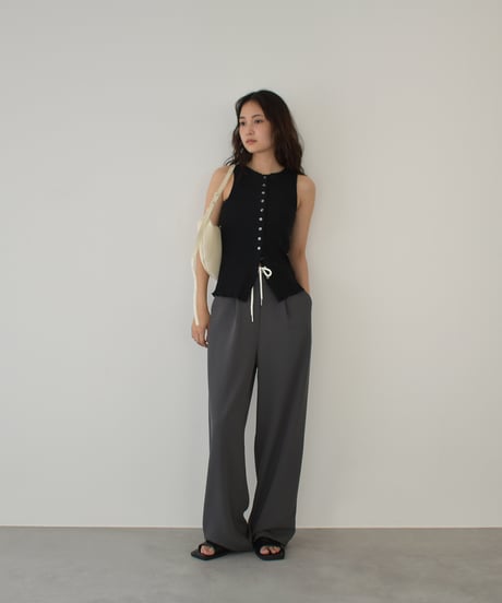Rib Nosleeve Cardigan t1911-392