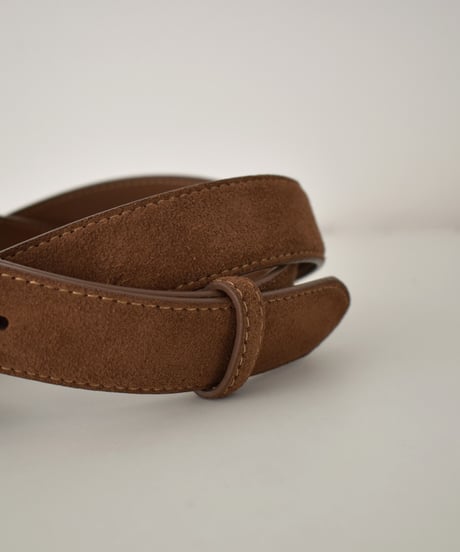 Square Buckle Suede Belt be1913-104