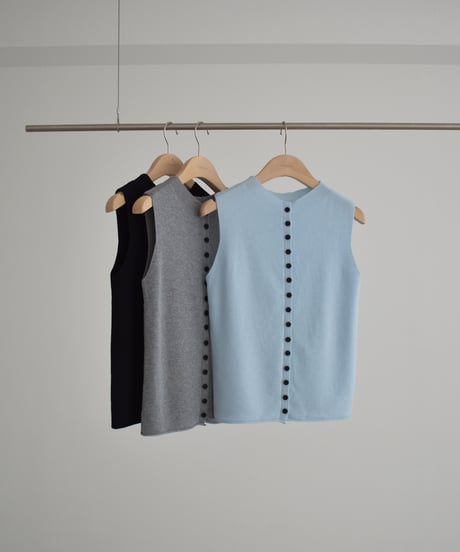 Front Button Knit Vest t1911-530