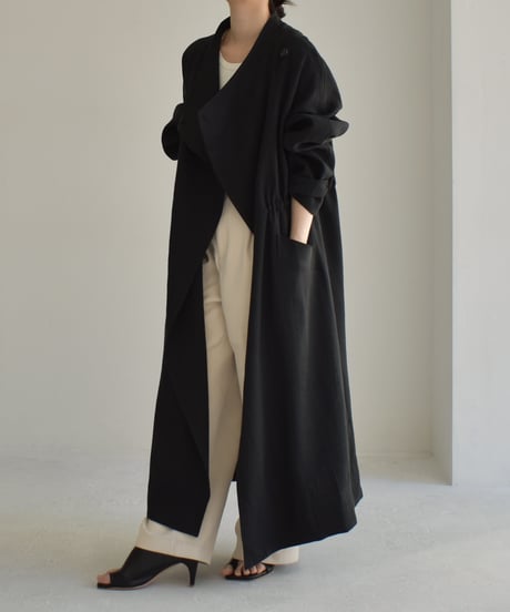 Drawstring Spring Long Coat c1911-46