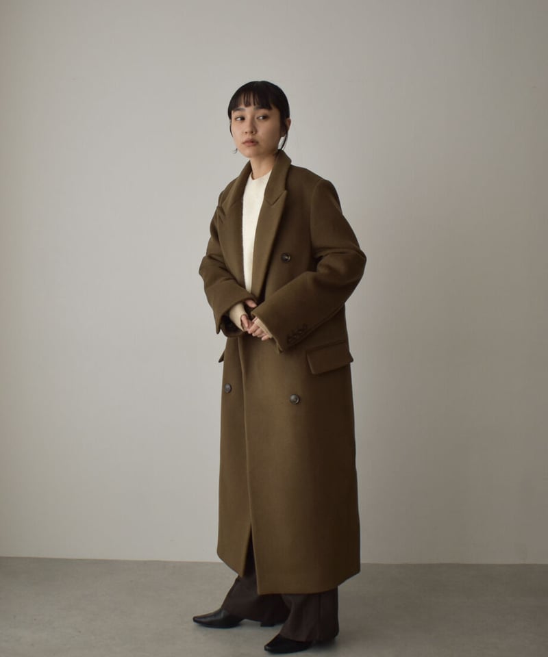 Wool Double Chester Coat | cizatto