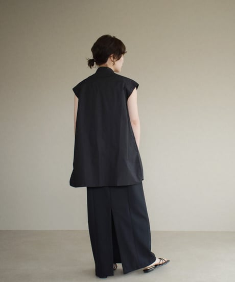 Bandcollar Nosleeve Shirt t1911-119