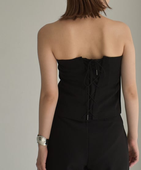 Back Lace Up Bustier【セットアップ着用可能】 0202004437