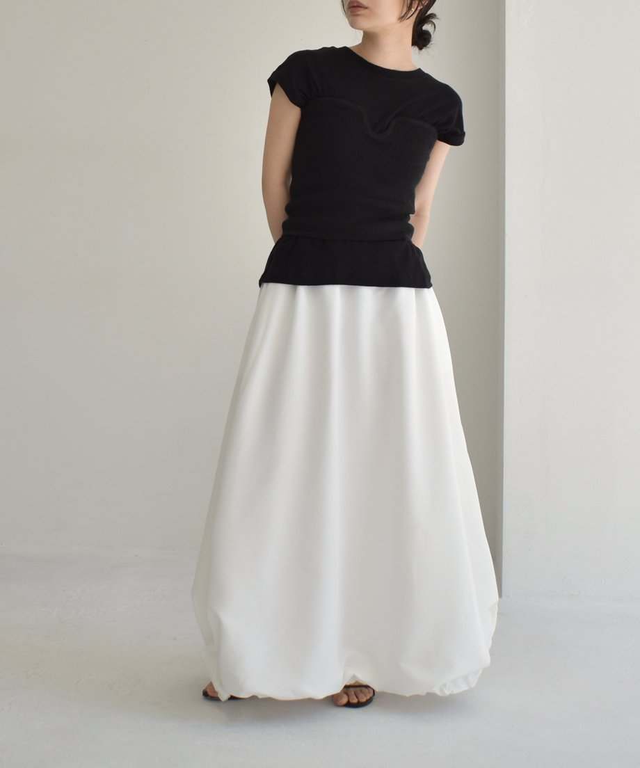 Drawstring Balloon Skirt bo2000-110 | cizatto Drawstring Balloon Skirt bo2000-110 | cizatto