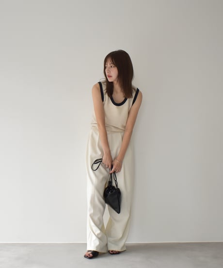 Bicolor Slub Knit Tank t1911-408
