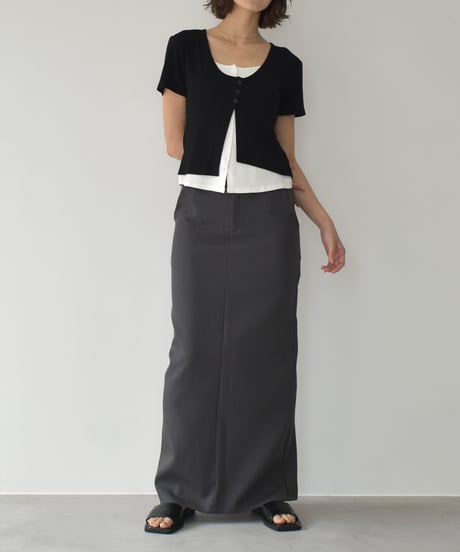 Layered Design Compact Cardigan t1911-427