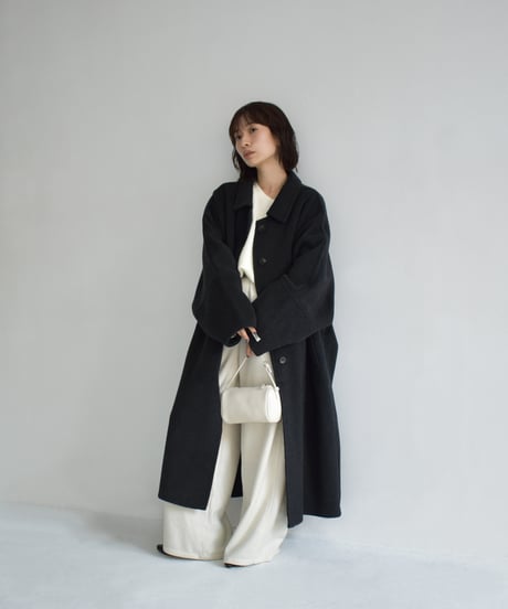 Dolman Sleeve Wool Coat（Charcoal） c1911-64