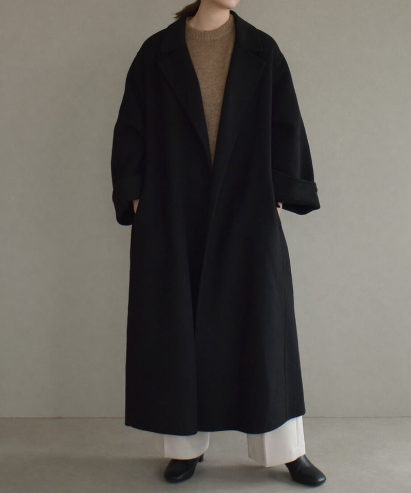 Wool Gown Coat(Black) | cizatto Wool Gown Coat(Black) | cizatto