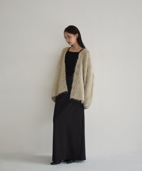 Hairy Shaggy Knit Cardigan t1911-314