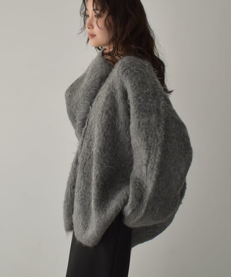 Shaggy Loose Knit Cardigan t1911-473