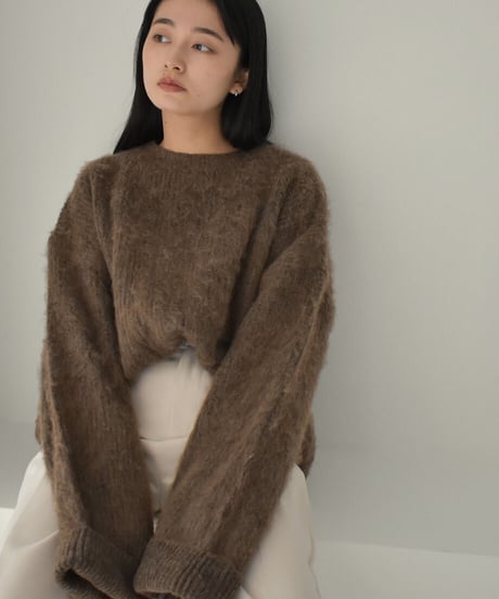 Shaggy Knit Tops t1911-168