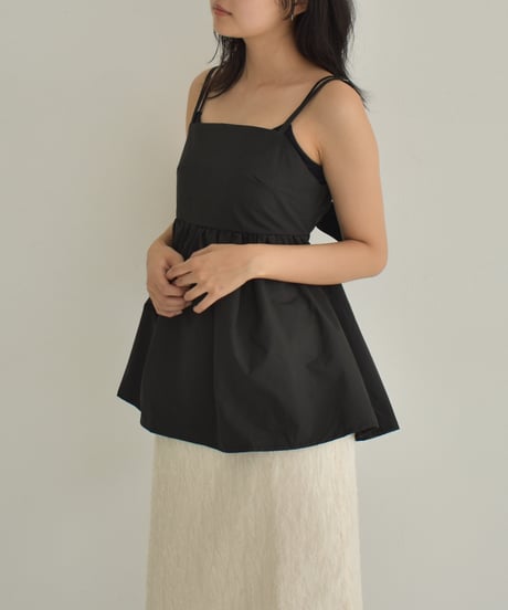 Back Ribbon Peplum Camisole t1911-299