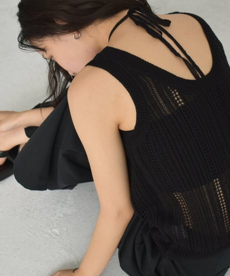 Layered Design Mesh Nosleeve t1911-400