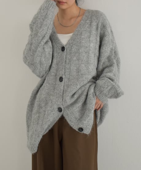 Plaid Pattern Knit Cardigan t1911-477