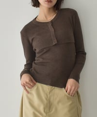 Rib Layered Knit Set t1911-434