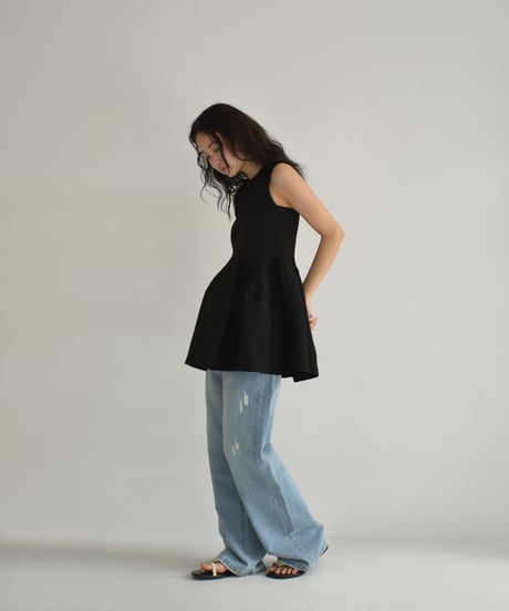 Peplum Knit Tops t1911-401