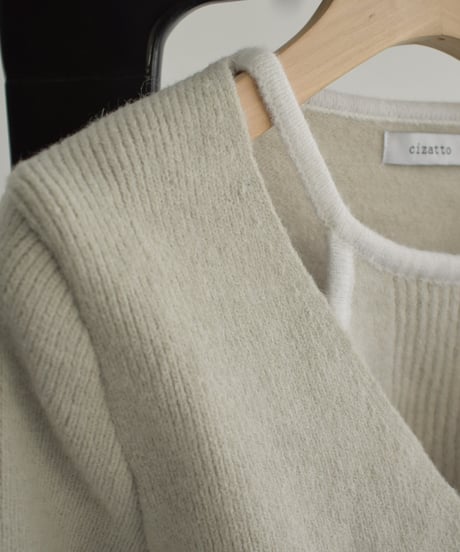 Layered Cachecoeur Kint Tops t1911-346