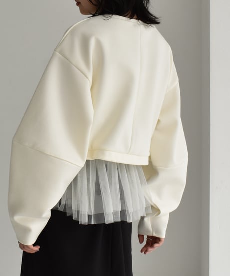Tulle Hem Sweat Pullover t1911-255