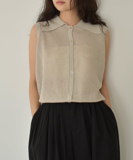 Sheer Nosleeve Knit t1911-416