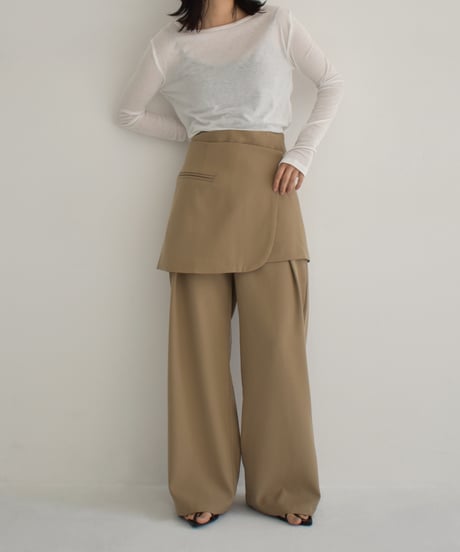 Skirt Layered Pants bo2000-109