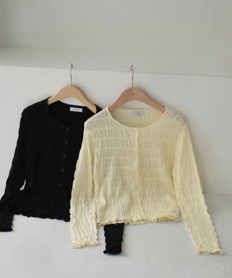 Shirring Knit Cardigan t1911-463